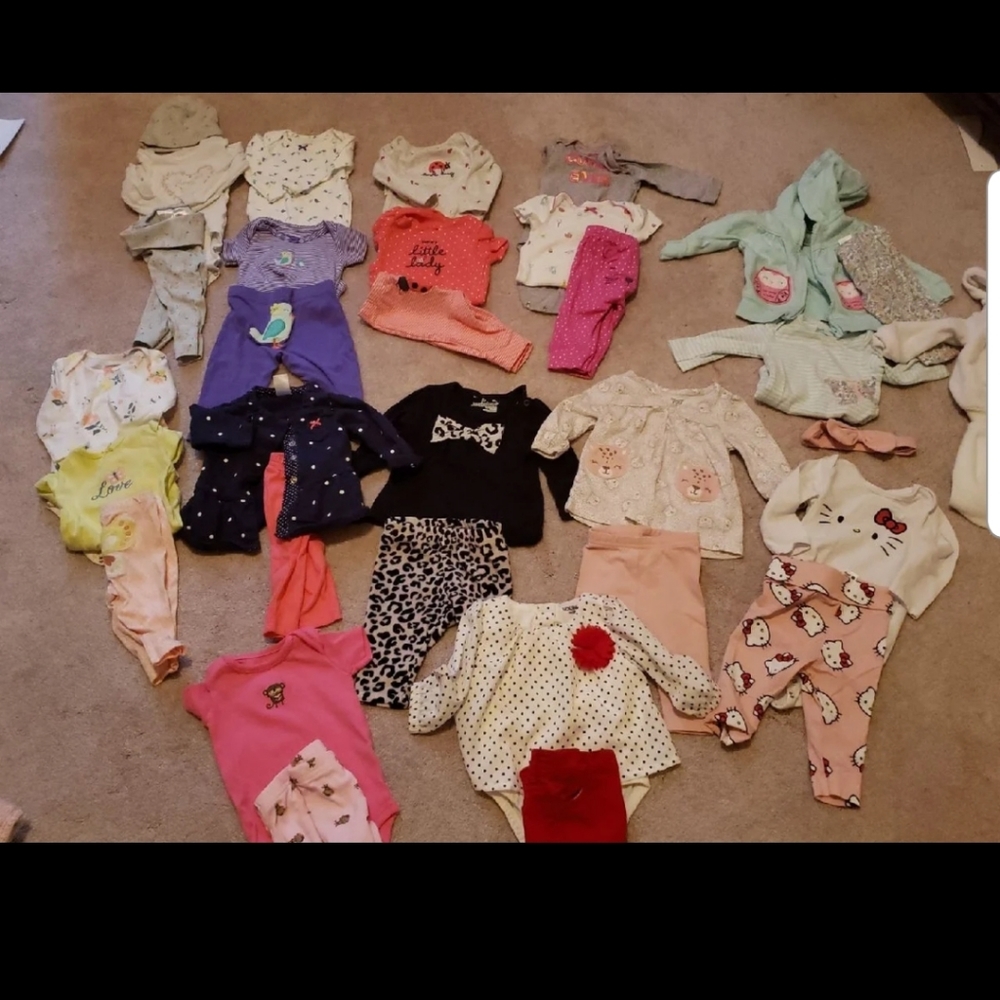 Lot of girls clothing sz 3 months